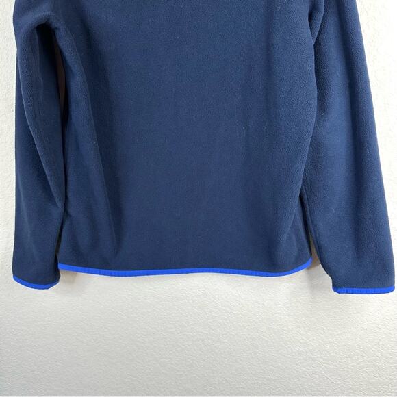 VINEYARD VINES Kids Quarter Snap Button Fleece Sweater Navy Size M(12/14) - Picture 5 of 11